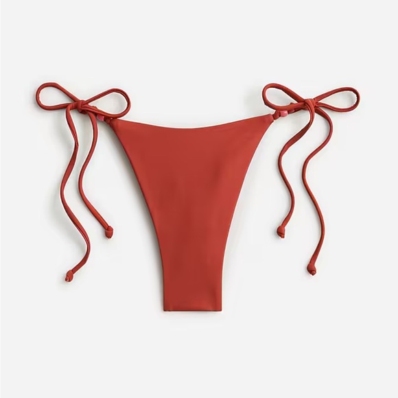 J. Crew Other - J. Crew Rust Red Tie-Side Bikini Bottom